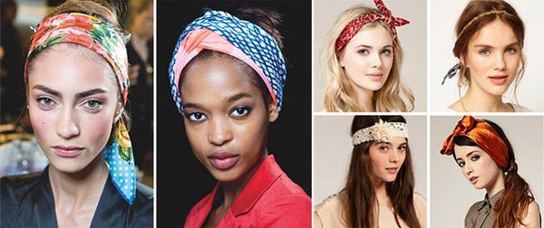 Модные повязки на голову , фото, красивые повязки на голову для женщин