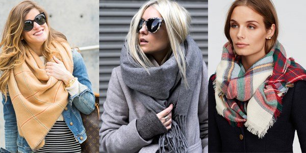 Модные вязаные шарфы 2024-2025 новинки, фасоны, особенности