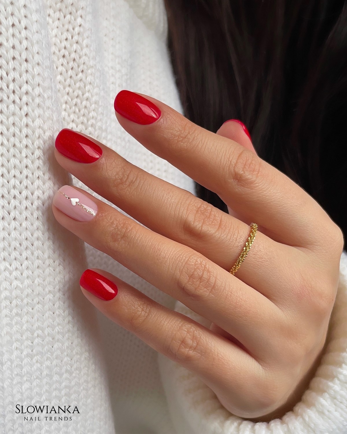 Модный маникюр на День святого Валентина 2026 с настроением любви